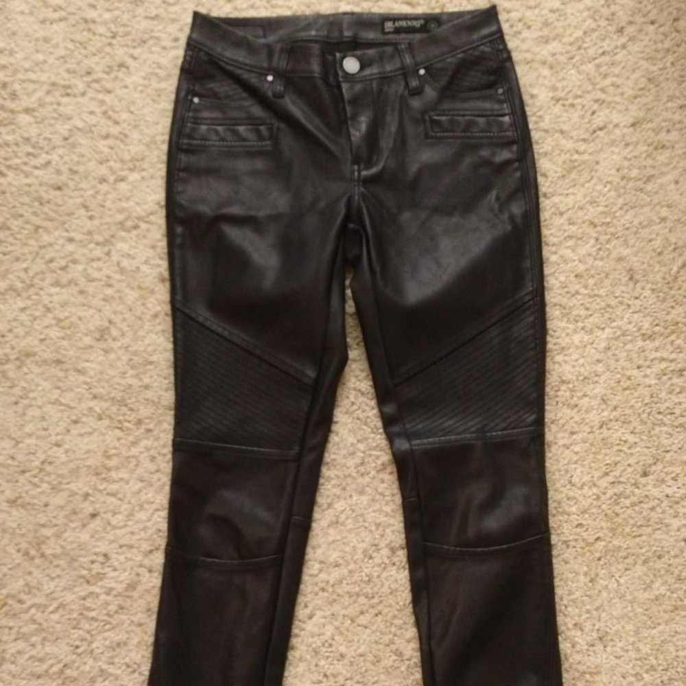 Blank NYC- Vegan Leather Moto pants sz 25